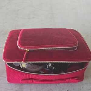 Elegant Red Velvet Women's Bag